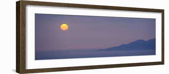 Sunset over the sea, Santorini, Cyclades Islands, Greece-Panoramic Images-Framed Photographic Print