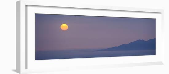 Sunset over the sea, Santorini, Cyclades Islands, Greece-Panoramic Images-Framed Photographic Print