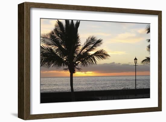 Sunset over the Sea, Tazacorte, La Palma, Canary Islands, Spain, 2009-Peter Thompson-Framed Photographic Print