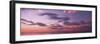 Sunset over the sea, Venice Beach, Sarasota, Florida, USA-Panoramic Images-Framed Photographic Print