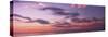 Sunset over the sea, Venice Beach, Sarasota, Florida, USA-Panoramic Images-Stretched Canvas