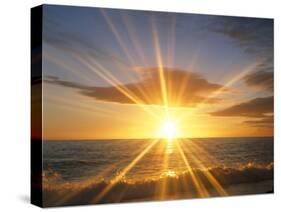 Sunset Over the Sea-null-Stretched Canvas