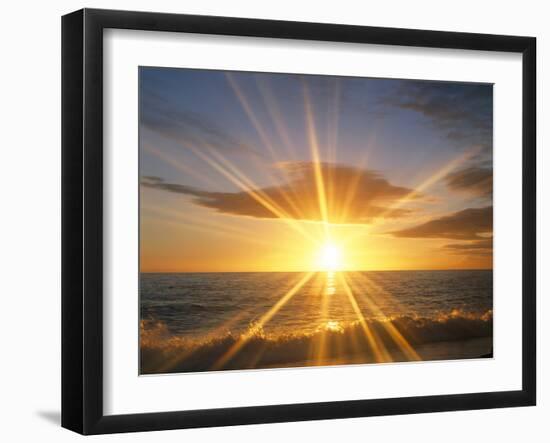 Sunset Over the Sea-null-Framed Photographic Print