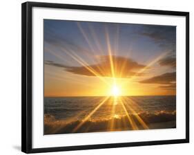 Sunset Over the Sea-null-Framed Photographic Print