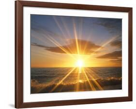 Sunset Over the Sea-null-Framed Photographic Print