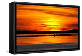 Sunset over the Sea-null-Framed Stretched Canvas