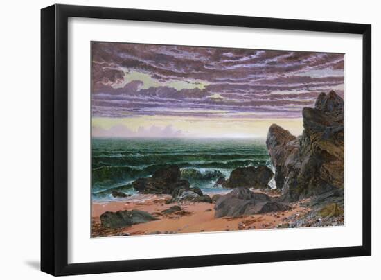 Sunset over the Sea-William Bell Scott-Framed Giclee Print