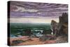 Sunset over the Sea-William Bell Scott-Stretched Canvas