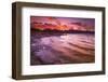 Sunset over the Sierra Nevada from Mono Lake, Mono Basin National Scenic Area, California, USA-Russ Bishop-Framed Photographic Print