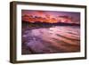 Sunset over the Sierra Nevada from Mono Lake, Mono Basin National Scenic Area, California, USA-Russ Bishop-Framed Photographic Print