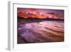 Sunset over the Sierra Nevada from Mono Lake, Mono Basin National Scenic Area, California, USA-Russ Bishop-Framed Photographic Print