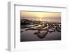 Sunset over the tideland, Sylt, Schleswig-Holstein, Germany-null-Framed Art Print