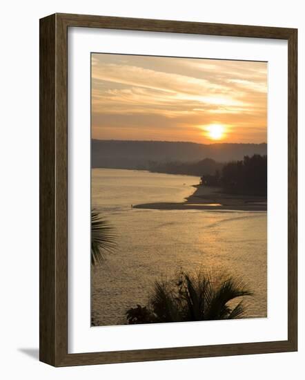 Sunset Over the Tiracol River, Goa, India-Robert Harding-Framed Photographic Print