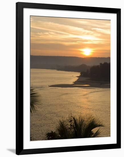 Sunset Over the Tiracol River, Goa, India-Robert Harding-Framed Photographic Print