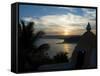 Sunset Over the Tiracol River Viewed from Fort Tiiracol, Goa, India-Robert Harding-Framed Stretched Canvas