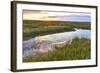 Sunset over Tidal Marsh at Massachusetts Audubon Wellfleet Bay Wildlife Sanctuary-Jerry and Marcy Monkman-Framed Photographic Print