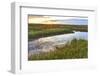 Sunset over Tidal Marsh at Massachusetts Audubon Wellfleet Bay Wildlife Sanctuary-Jerry and Marcy Monkman-Framed Photographic Print