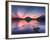 Sunset over Tjeldsundet, Troms County, Norway-Stocktrek Images-Framed Photographic Print