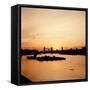 Sunset over Tower Bridge 1966-H Jones-Framed Stretched Canvas