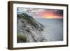 Sunset over Two Lagoons in Brazil's Lencois Maranhenses Sand Dunes-Alex Saberi-Framed Photographic Print