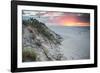 Sunset over Two Lagoons in Brazil's Lencois Maranhenses Sand Dunes-Alex Saberi-Framed Photographic Print