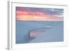 Sunset over Two Lagoons in Lencois Maranhenses National Park-Alex Saberi-Framed Photographic Print