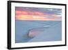 Sunset over Two Lagoons in Lencois Maranhenses National Park-Alex Saberi-Framed Photographic Print