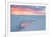 Sunset over Two Lagoons in Lencois Maranhenses National Park-Alex Saberi-Framed Photographic Print