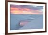 Sunset over Two Lagoons in Lencois Maranhenses National Park-Alex Saberi-Framed Photographic Print