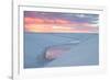 Sunset over Two Lagoons in Lencois Maranhenses National Park-Alex Saberi-Framed Photographic Print