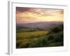 Sunset over Val D'Orcia, Near Castiglione D'Orcia, Tuscany, Italy, Europe-Patrick Dieudonne-Framed Photographic Print