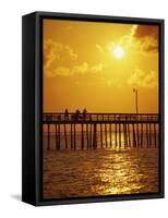 Sunset Over Virginia Beach, VA-Chris Rogers-Framed Stretched Canvas