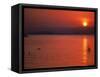Sunset Over Water, Kenya-Mitch Diamond-Framed Stretched Canvas