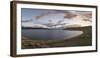 Sunset over White Lake, Tariat district, North Hangay province, Mongolia, Central Asia, Asia-Francesco Vaninetti-Framed Photographic Print