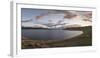 Sunset over White Lake, Tariat district, North Hangay province, Mongolia, Central Asia, Asia-Francesco Vaninetti-Framed Photographic Print