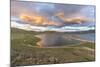 Sunset over White Lake, Tariat district, North Hangay province, Mongolia, Central Asia, Asia-Francesco Vaninetti-Mounted Photographic Print