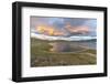 Sunset over White Lake, Tariat district, North Hangay province, Mongolia, Central Asia, Asia-Francesco Vaninetti-Framed Photographic Print