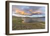 Sunset over White Lake, Tariat district, North Hangay province, Mongolia, Central Asia, Asia-Francesco Vaninetti-Framed Photographic Print