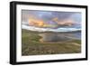 Sunset over White Lake, Tariat district, North Hangay province, Mongolia, Central Asia, Asia-Francesco Vaninetti-Framed Photographic Print