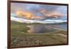 Sunset over White Lake, Tariat district, North Hangay province, Mongolia, Central Asia, Asia-Francesco Vaninetti-Framed Photographic Print