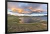 Sunset over White Lake, Tariat district, North Hangay province, Mongolia, Central Asia, Asia-Francesco Vaninetti-Framed Photographic Print