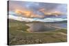Sunset over White Lake, Tariat district, North Hangay province, Mongolia, Central Asia, Asia-Francesco Vaninetti-Stretched Canvas