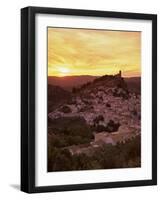 Sunset over White Village, Montefrio, Andalucia, Spain, Europe-Stuart Black-Framed Photographic Print