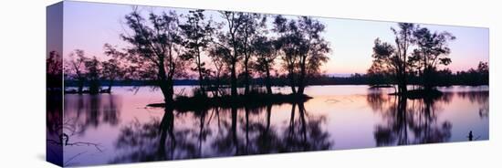 Sunset over Wildlife Refuge of Lake Fausse Pointe State Park, Louisiana-null-Stretched Canvas