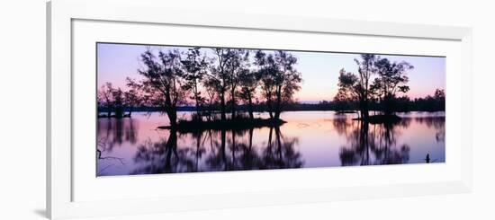 Sunset over Wildlife Refuge of Lake Fausse Pointe State Park, Louisiana-null-Framed Photographic Print