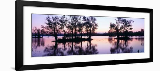 Sunset over Wildlife Refuge of Lake Fausse Pointe State Park, Louisiana-null-Framed Photographic Print