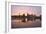Sunset over Willamette River in Portland-jpldesigns-Framed Photographic Print