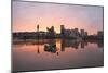 Sunset over Willamette River in Portland-jpldesigns-Mounted Photographic Print