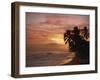 Sunset over Worthing Beach, Christ Church, Barbados, West Indies, Caribbean, Central America-Robert Francis-Framed Photographic Print