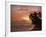 Sunset over Worthing Beach, Christ Church, Barbados, West Indies, Caribbean, Central America-Robert Francis-Framed Photographic Print